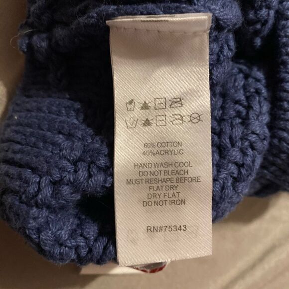 Little Newcomers One Size Blue Knit Diaper Cover - Picture 5 of 5